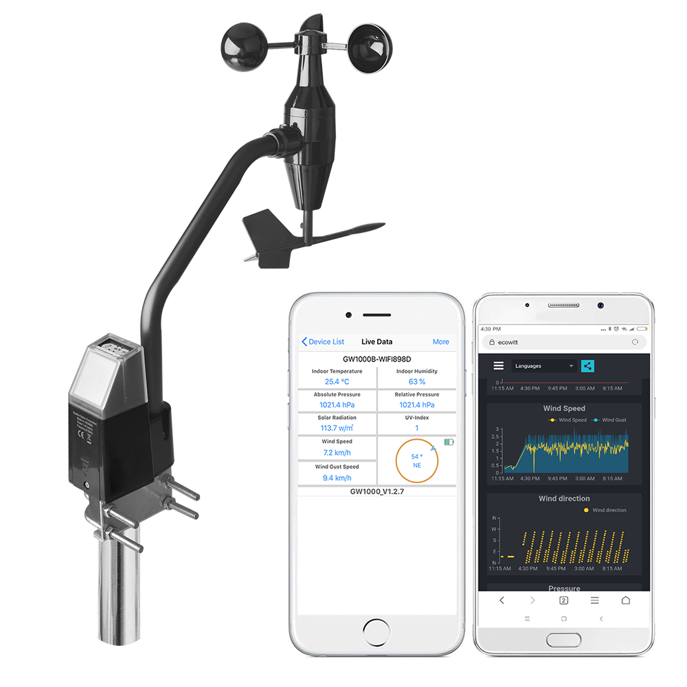 ecowitt WS68BN Manuale dell'utente dell'anemometro wireless ad